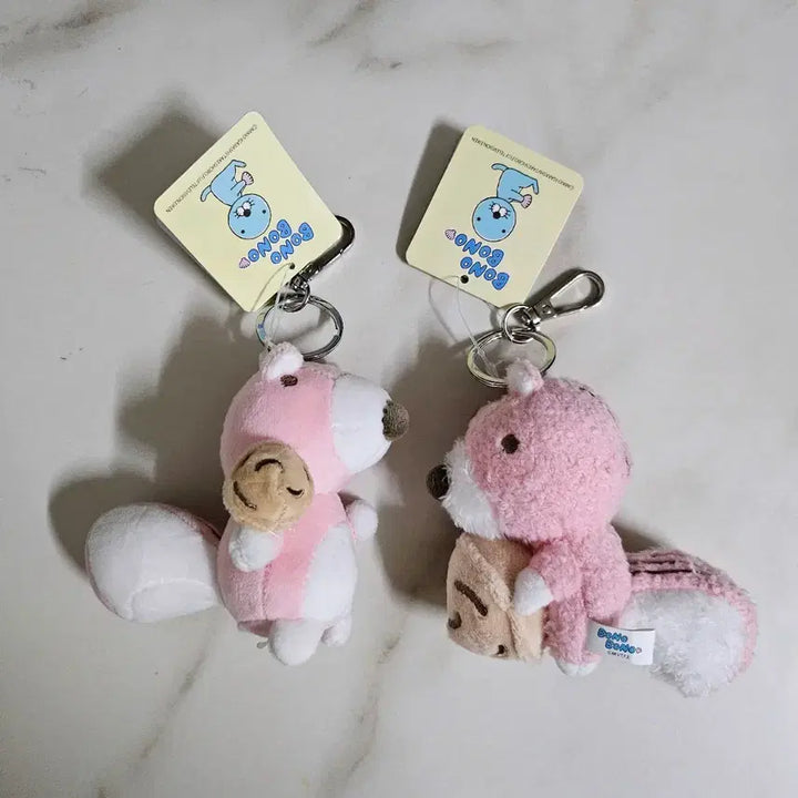 [BUNJANG] Bonobono Porori Doll Keychain (2 Versions) / 보노보노 포로리 인형 키링(2가지 버젼)