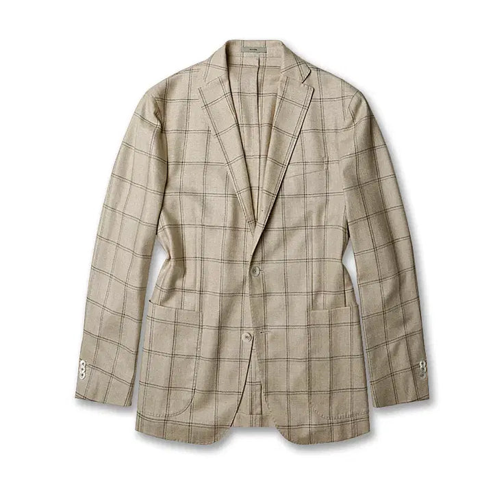 [BUNJANG] Boglioli Luxury Silk &amp; Wool Check Sports Jacket / 볼리올리 [Boglioli] 럭셔리 세타 실크 &amp; 울 체크 스포츠 자켓