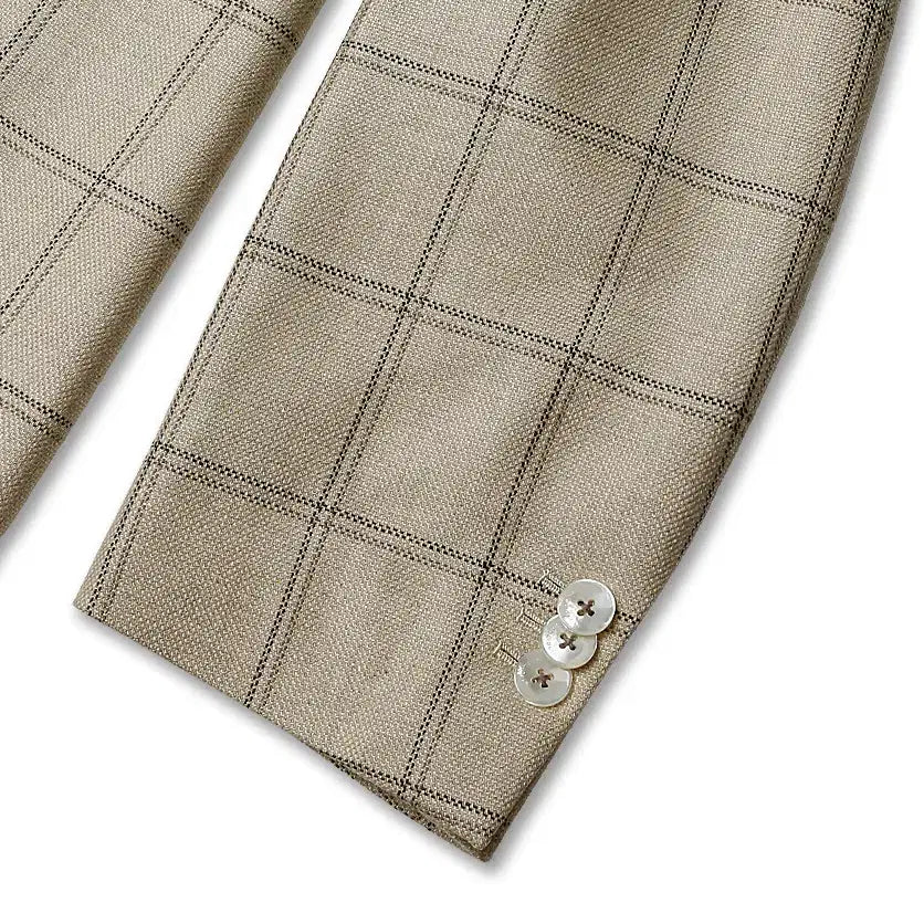 [BUNJANG] Boglioli Luxury Silk &amp; Wool Check Sports Jacket / 볼리올리 [Boglioli] 럭셔리 세타 실크 &amp; 울 체크 스포츠 자켓