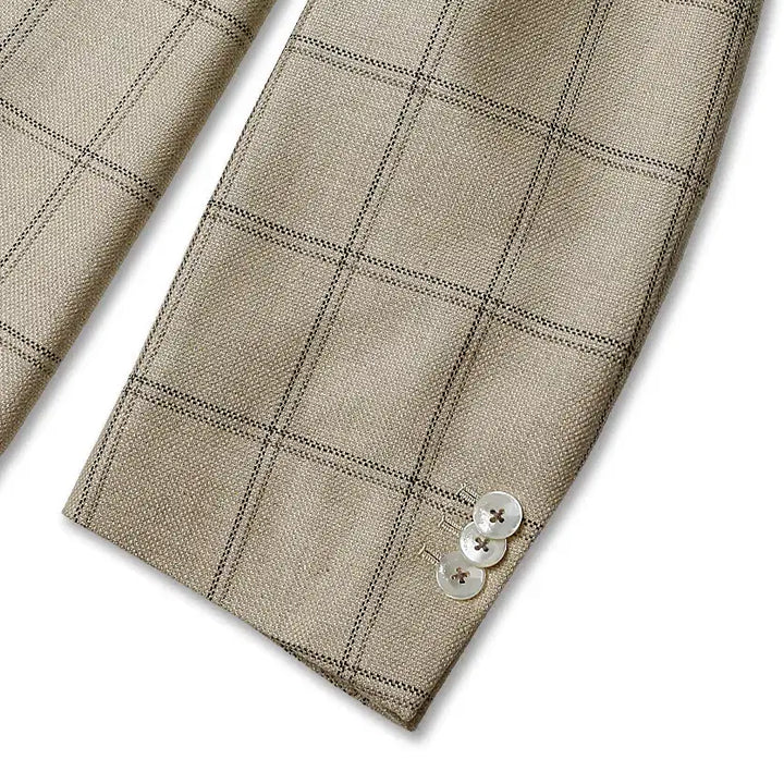 [BUNJANG] Boglioli Luxury Silk &amp; Wool Check Sports Jacket / 볼리올리 [Boglioli] 럭셔리 세타 실크 &amp; 울 체크 스포츠 자켓