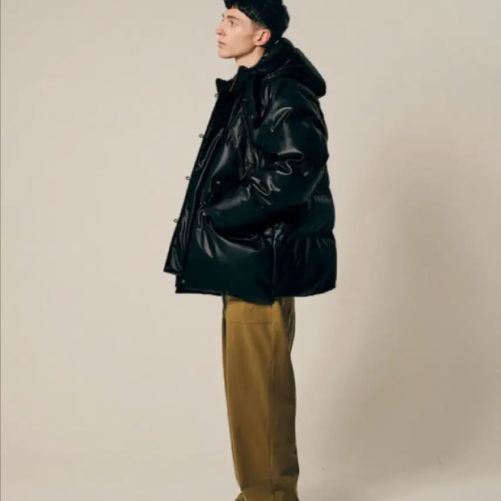 [BUNJANG] Uniform Bridge Leather Karakoram Down Puffer Jacket XL / 유니폼브릿지 레더 카라코람XL 다운패딩