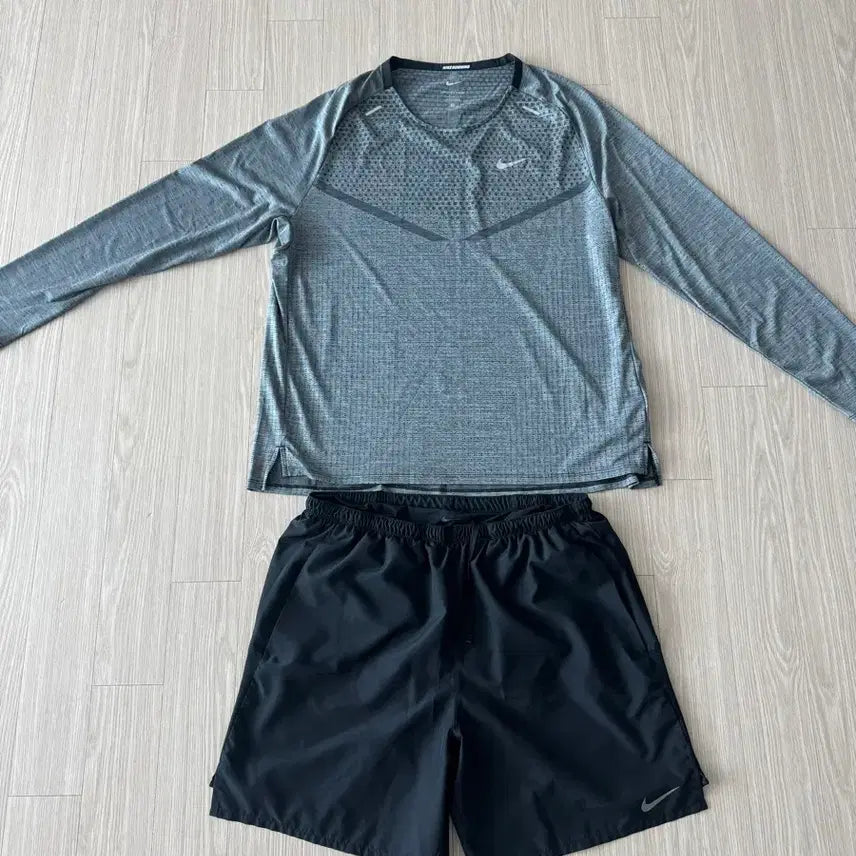[BUNJANG] Nike Techknit Long Sleeve and Dri-FIT Pants Set / 나이키 adv 테크니트 롱슬리브/드라이핏 팬츠