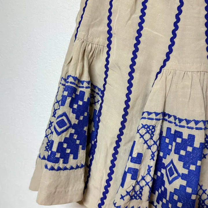 [BUNJANG] Ozsecon Embroidered Skirt S / 오즈세컨 자수 스커트 S