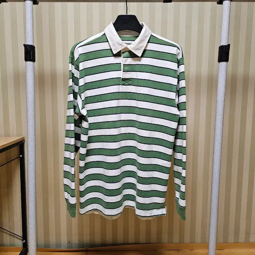 [BUNJANG] L.L.Bean Rugby Stripe Cotton T-Shirt / 엘엘빈 럭비티 코튼 M