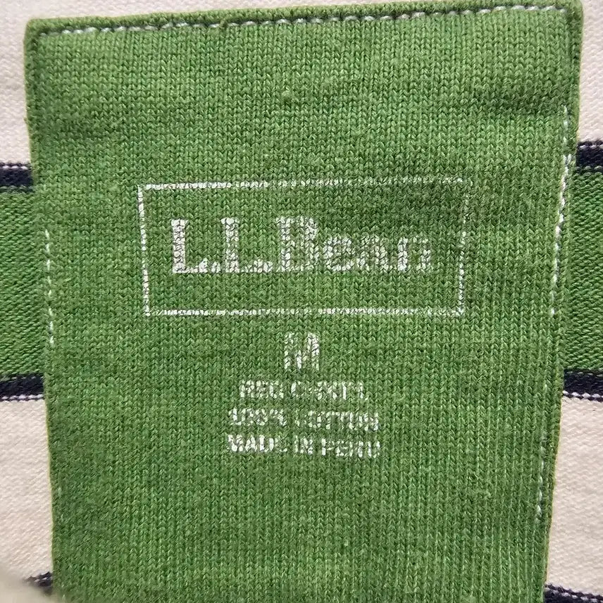 [BUNJANG] L.L.Bean Rugby Stripe Cotton T-Shirt / 엘엘빈 럭비티 코튼 M
