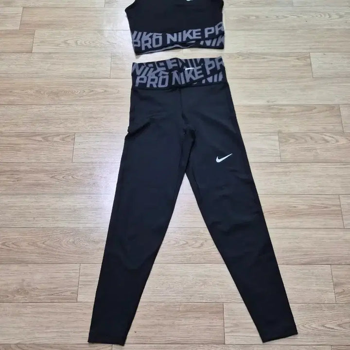 [BUNJANG] Nike Pro Black Top and Bottom Set / 나이키 프로 블랙 상하의 세트