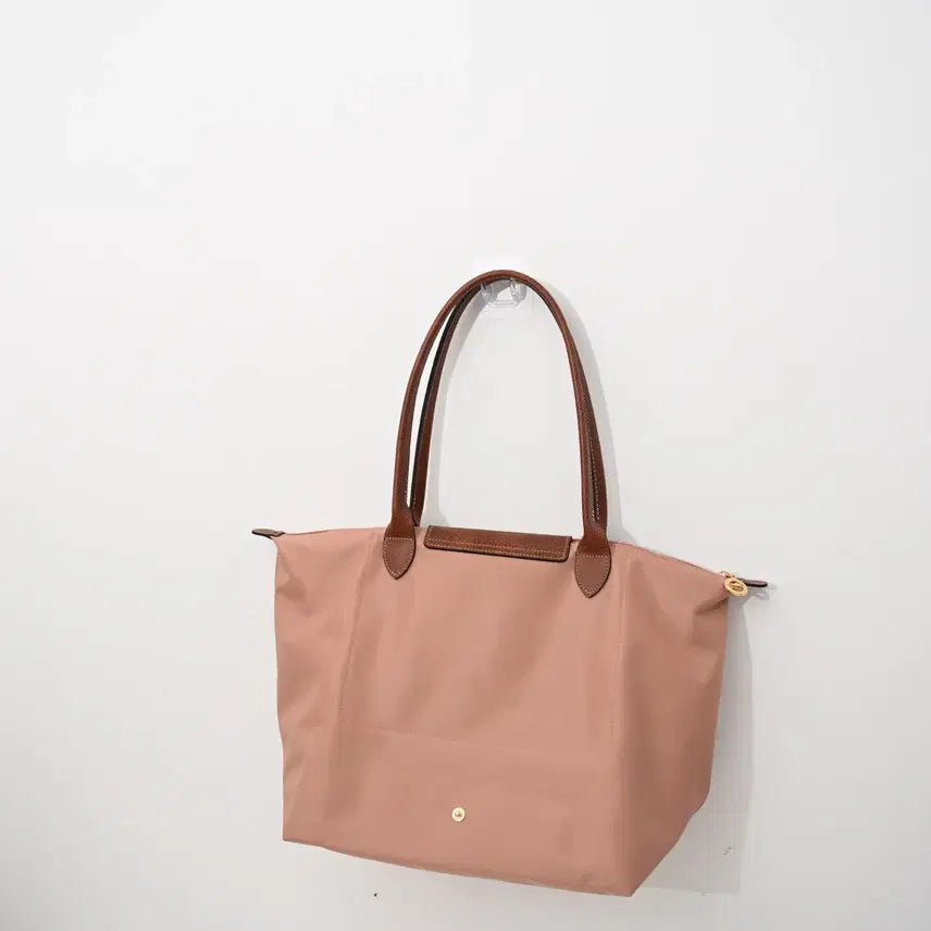 [BUNJANG] Longchamp Nylon and Leather Clutch Crossbody Bag / 롱샴 클러치백 크로스백  핑크 나일론 소가죽 라지 사이즈 여성