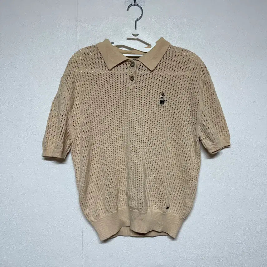 [BUNJANG] Short Sleeve Knit Polo T-Shirt / 반팔 니트 카라티