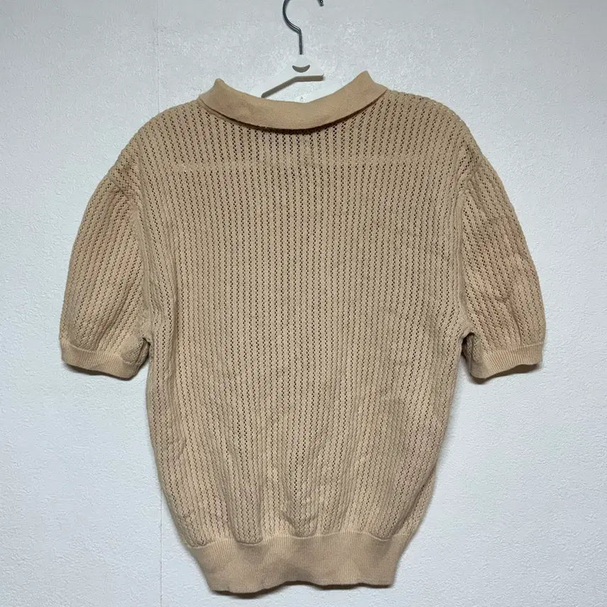 [BUNJANG] Short Sleeve Knit Polo T-Shirt / 반팔 니트 카라티