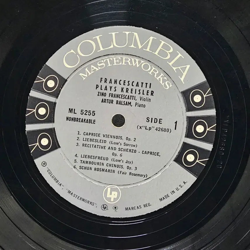 [BUNJANG] Chrysler Francescatti Plays LP Record / 크라이슬러 Francescatti Plays  LP 음반