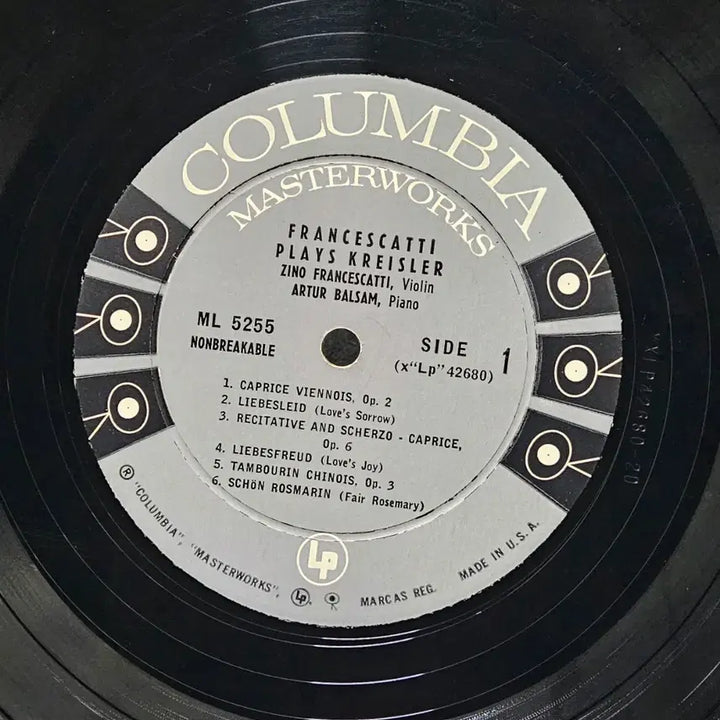 [BUNJANG] Chrysler Francescatti Plays LP Record / 크라이슬러 Francescatti Plays  LP 음반