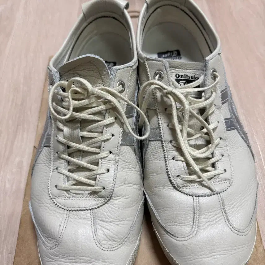 [BUNJANG] Onitsuka Tiger Mexico 66 Silver White Sneakers / 오니츠카타이거 멕시코66 실버 화이트 스니커즈 270