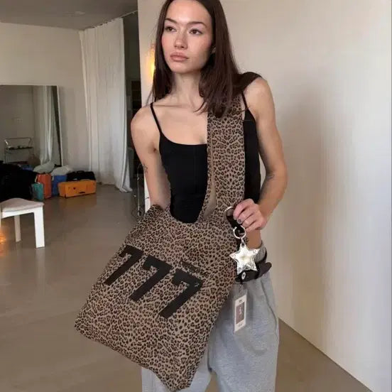 [BUNJANG] hieta Leopard Hobo Bag / hieta 777 레오파드 호보백