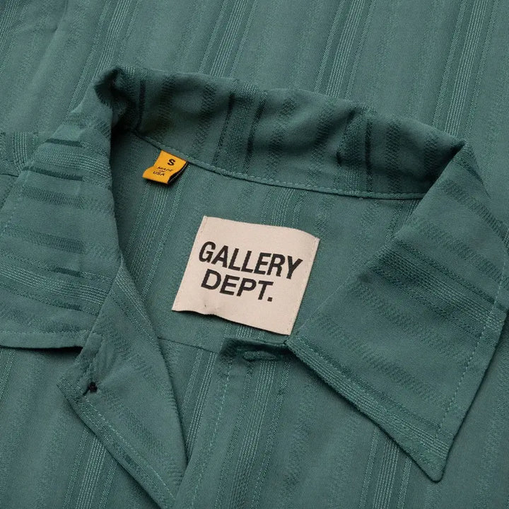 [SOLD OUT] [XL] 갤러리디파트먼트 갤러리뎁 메카닉 셔츠 그린 반팔셔츠