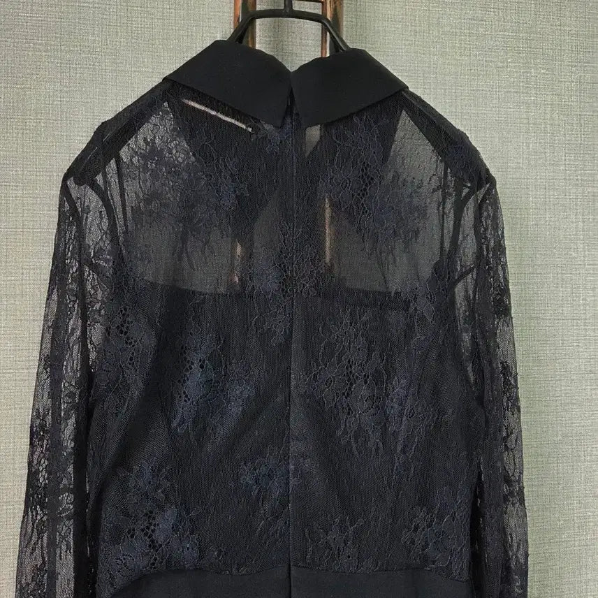 [SOLD OUT] 모조에스핀 진네이비 레이스맥시원피스