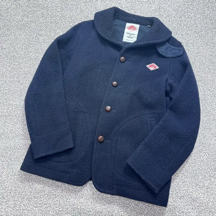 [BUNJANG] Danton Navy Wool Coat / 단톤(Danton) 네이비 울코트
