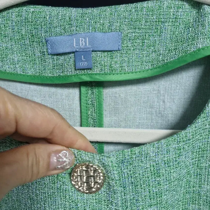 [BUNJANG] LBL Two-Piece Green Suit / LBL 투위드 그린 세련된 투피스 .숏쟈켓 롱치마 77