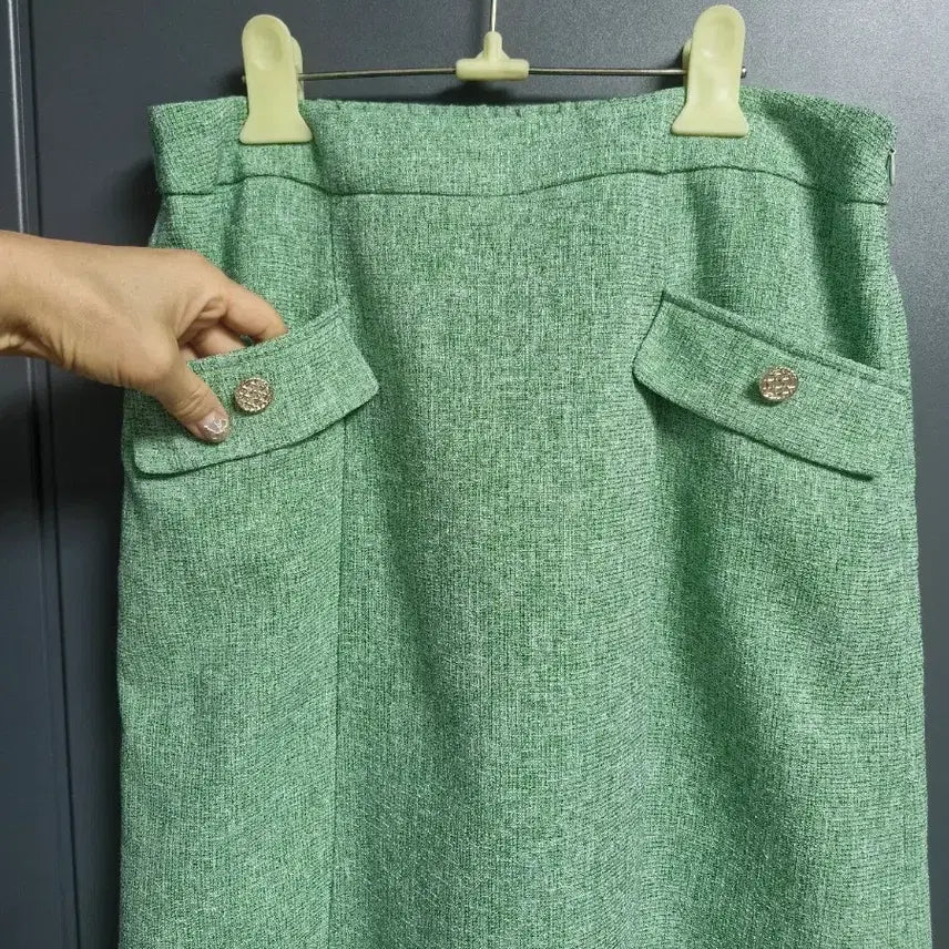 [BUNJANG] LBL Two-Piece Green Suit / LBL 투위드 그린 세련된 투피스 .숏쟈켓 롱치마 77