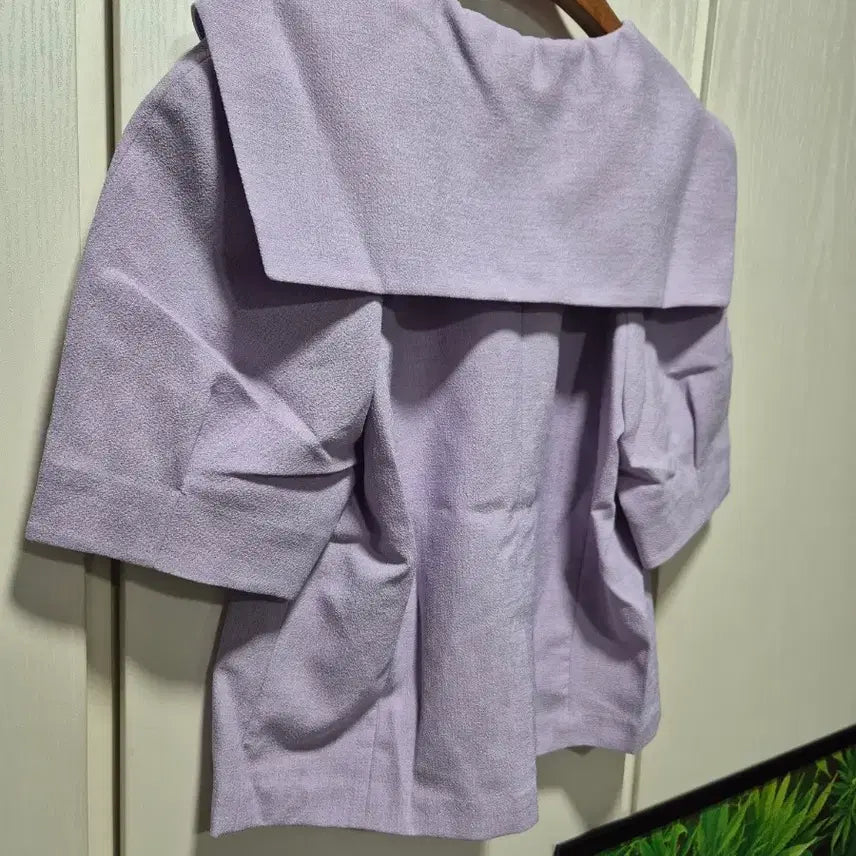 [BUNJANG] CoVet Blanc Lavender Short Sleeve Blouse / (3시간.타임세일)(새상품)코벳블랑 라벤더 반팔 블라우스