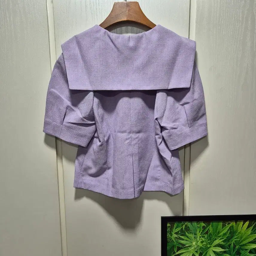 [BUNJANG] CoVet Blanc Lavender Short Sleeve Blouse / (3시간.타임세일)(새상품)코벳블랑 라벤더 반팔 블라우스