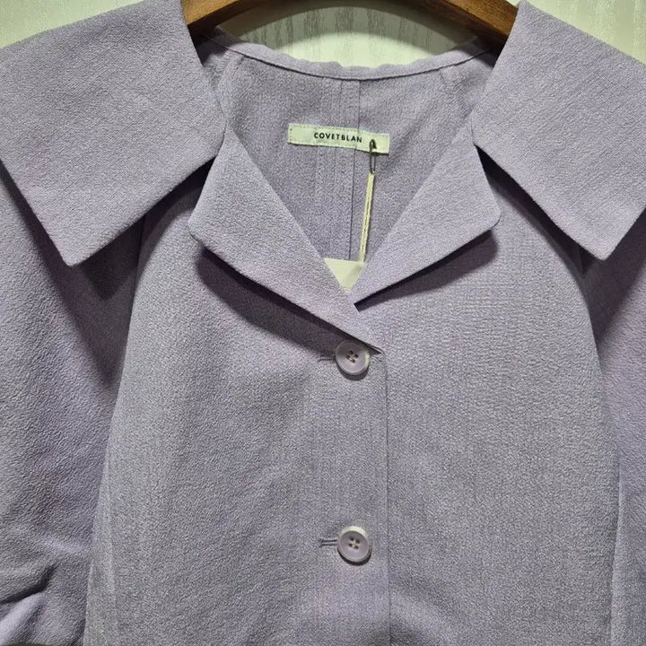 [BUNJANG] CoVet Blanc Lavender Short Sleeve Blouse / (3시간.타임세일)(새상품)코벳블랑 라벤더 반팔 블라우스