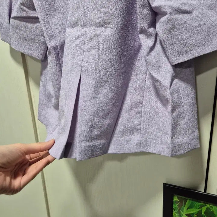 [BUNJANG] CoVet Blanc Lavender Short Sleeve Blouse / (3시간.타임세일)(새상품)코벳블랑 라벤더 반팔 블라우스