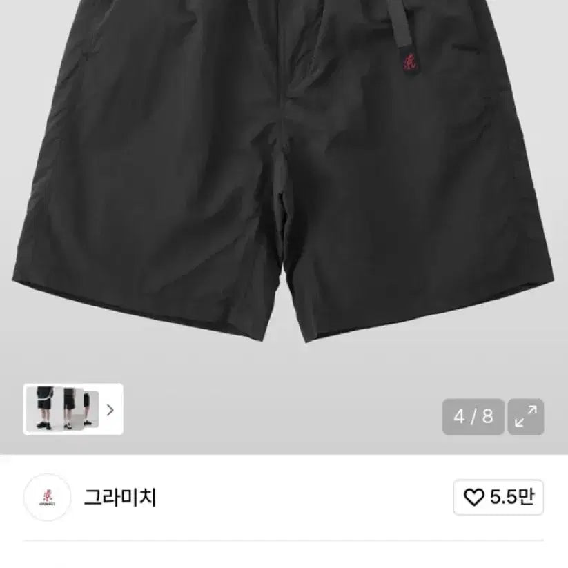 [BUNJANG] Gramicci Nylon Loose Shorts - Black / GRAMICCI NYLON LOOSE SHORT BLACK