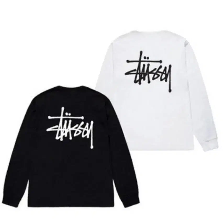 [BUNJANG] Stussy Big Logo Basic Long Sleeve T-shirt / 스투시 빅로고 베이직 롱슬리브