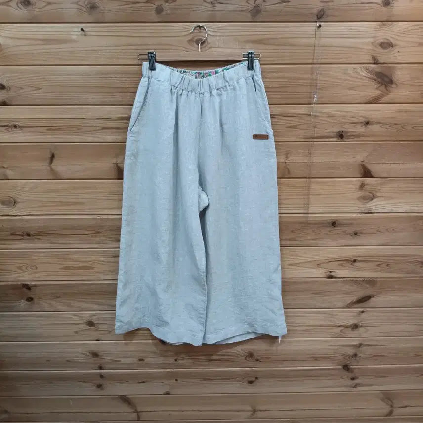 [BUNJANG] Nammo Linen Wide Banding Pants Ivory / 린넨 와이드 밴딩 팬츠 아이보리