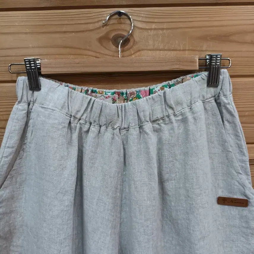 [BUNJANG] Nammo Linen Wide Banding Pants Ivory / 린넨 와이드 밴딩 팬츠 아이보리
