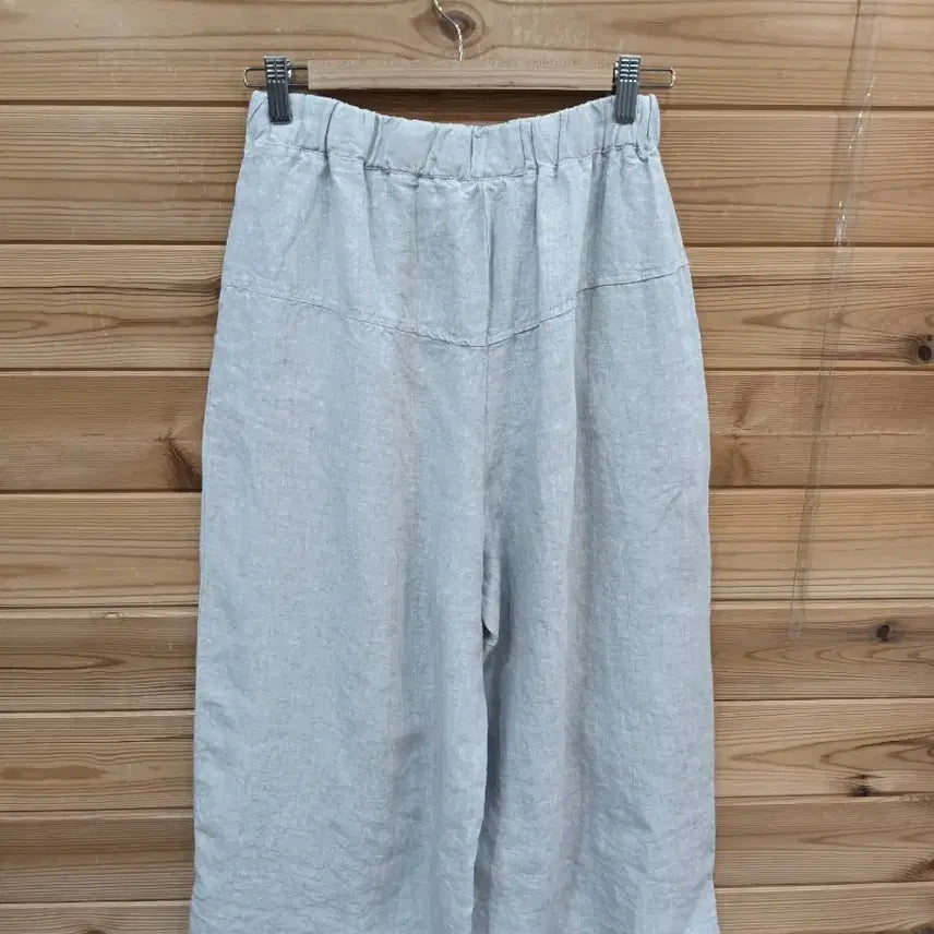 [BUNJANG] Nammo Linen Wide Banding Pants Ivory / 린넨 와이드 밴딩 팬츠 아이보리