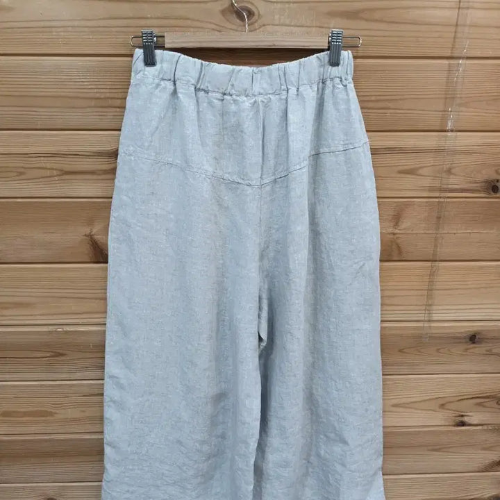 [BUNJANG] Nammo Linen Wide Banding Pants Ivory / 린넨 와이드 밴딩 팬츠 아이보리