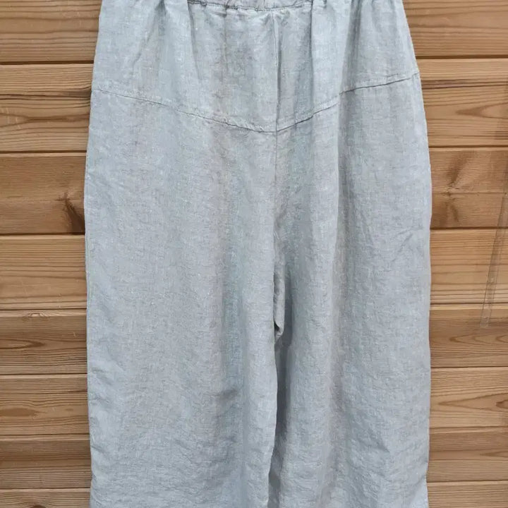 [BUNJANG] Nammo Linen Wide Banding Pants Ivory / 린넨 와이드 밴딩 팬츠 아이보리