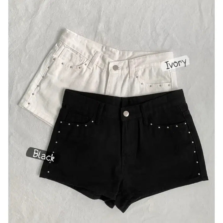 [BUNJANG] Studded Short Shorts / 스터드 숏팬츠 S