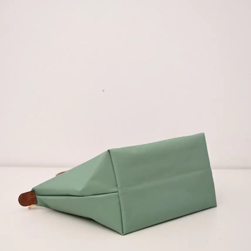 [BUNJANG] Longchamp Nylon and Leather Shoulder Clutch Bag / 롱샴 클러치백 숄더백 그린 나일론 소가죽 스몰 사이즈 여성