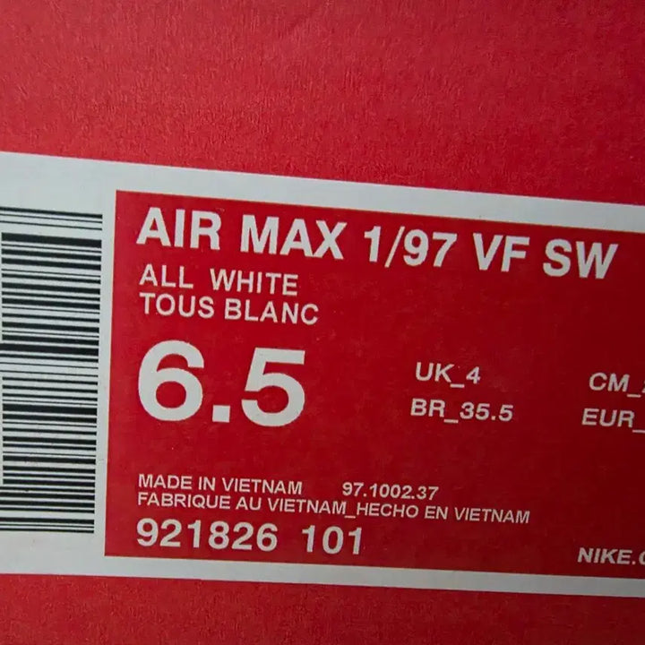 [BUNJANG] Nike Air Max 97 White Sneakers 235 / 나이키 에어맥스 97 화이트 운동화 235
