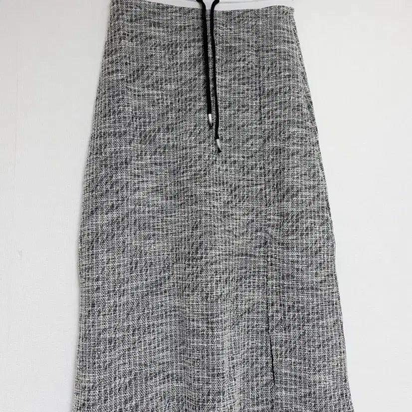 [BUNJANG] Tweed Banding Long Skirt / 트위드 밴딩 롱 스커트