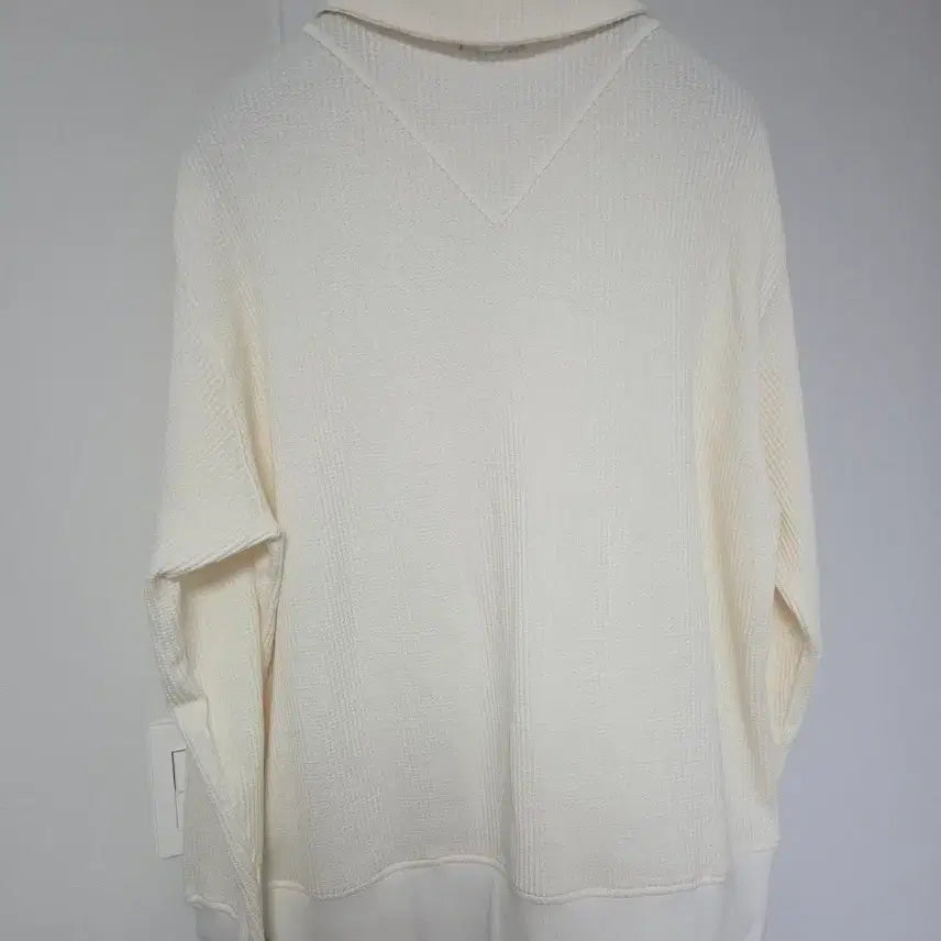 [BUNJANG] Allegri Terry Collared Sweatshirt Ivory M / [새상품] 알레그리 오버핏 테리 카라 맨투맨 아이보리 M(105)