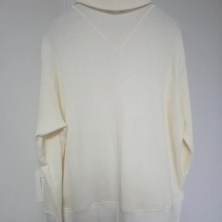 [BUNJANG] Allegri Terry Collared Sweatshirt Ivory M / [새상품] 알레그리 오버핏 테리 카라 맨투맨 아이보리 M(105)