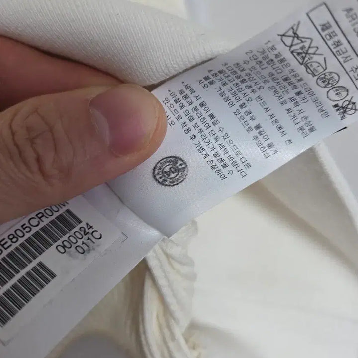 [BUNJANG] Allegri Terry Collared Sweatshirt Ivory M / [새상품] 알레그리 오버핏 테리 카라 맨투맨 아이보리 M(105)