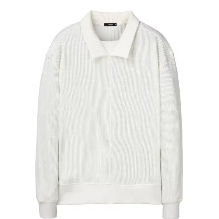 [BUNJANG] Allegri Terry Collared Sweatshirt Ivory M / [새상품] 알레그리 오버핏 테리 카라 맨투맨 아이보리 M(105)