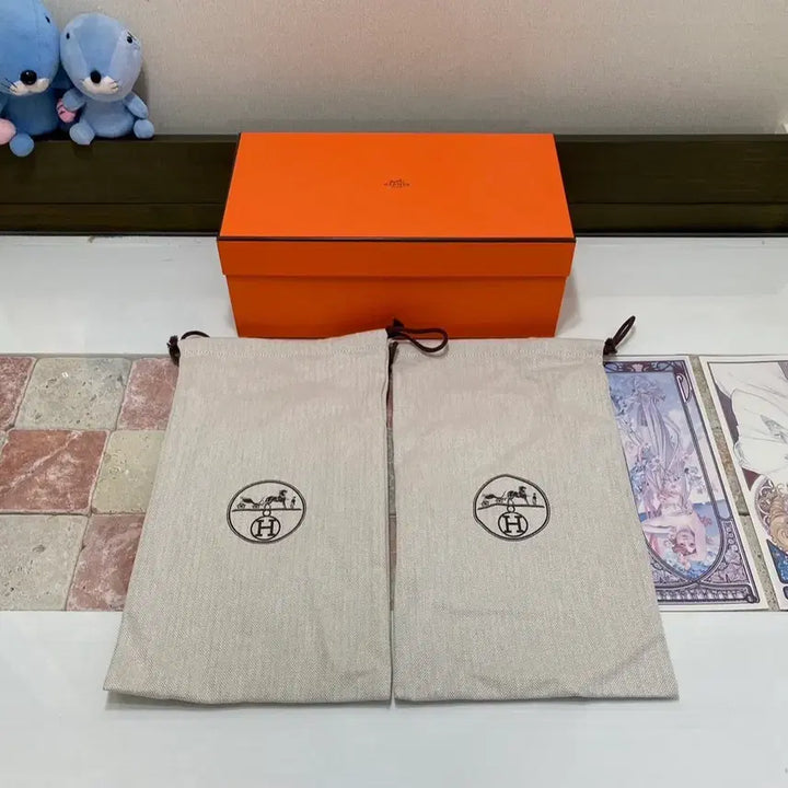 [BUNJANG] Hermès Shoe Box with Dust Bag / 에르메스 신발박스(33.5x18.5x12) + 더스트