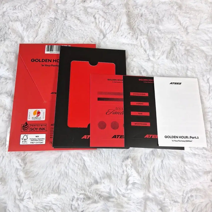 [BUNJANG] ATEEZ GOLDEN HOUR Part.3 IN YOU RED ver. Bundle Set Album / 에이티즈 골든아워 파트3 인유판 포카앨범 RED ver. 일괄 양도