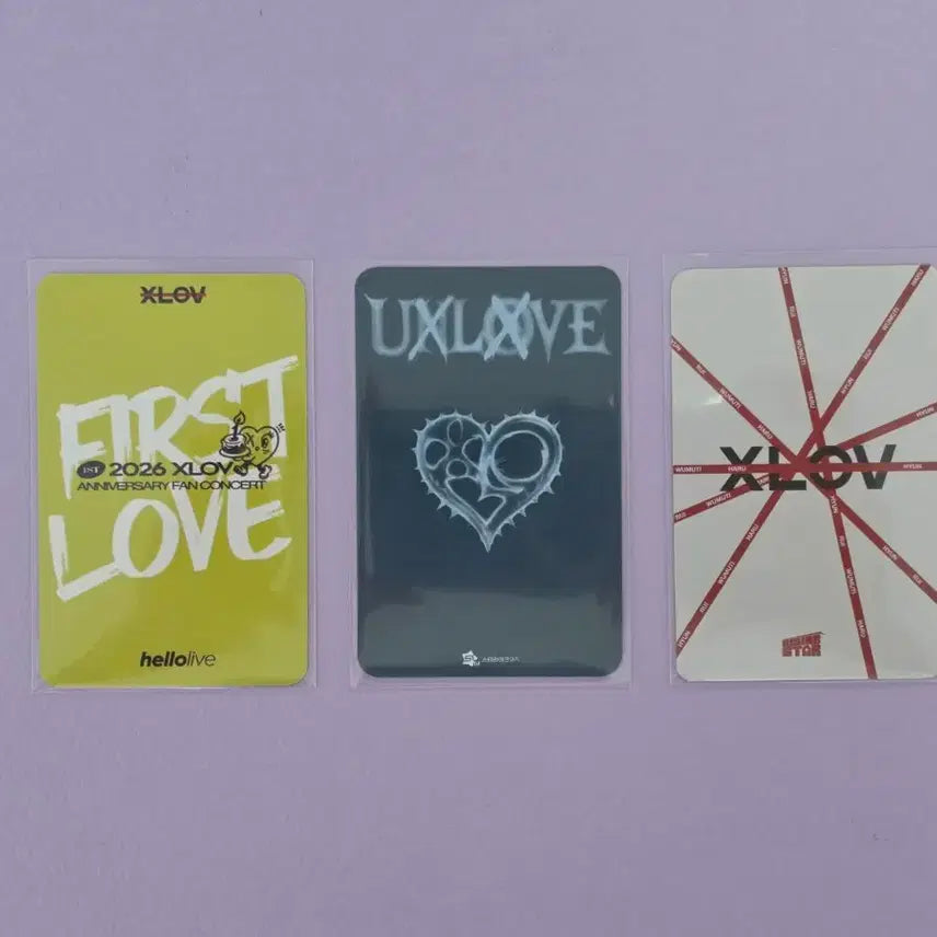[BUNJANG] XLOV Hyun Photocard Bundle Set / 엑스러브(XLOV) - 현 포카 3장 일괄