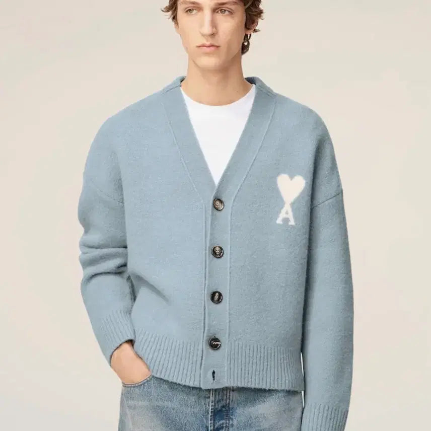 [BUNJANG] AMI Ami Logo Cardigan / 아미 가디건