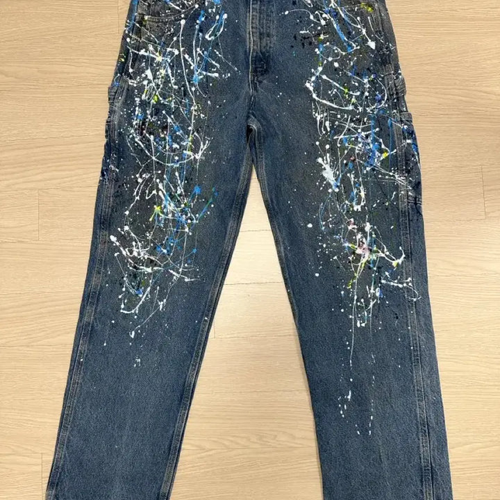 [BUNJANG] Carhartt Single Knee Painting Jeans / 칼하트 페인팅 싱글니 청바지 33x32