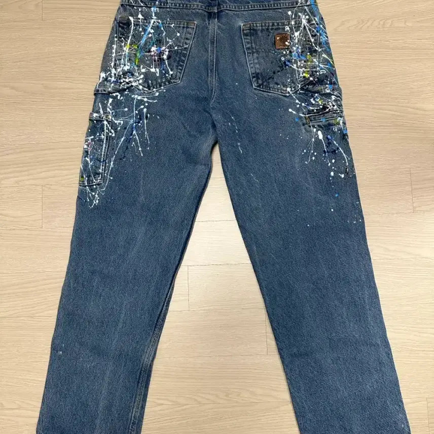 [BUNJANG] Carhartt Single Knee Painting Jeans / 칼하트 페인팅 싱글니 청바지 33x32