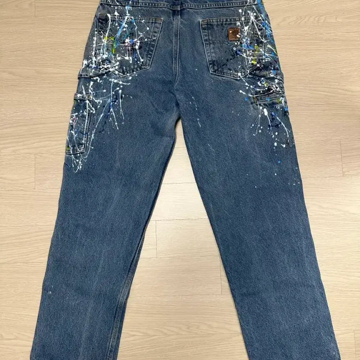 [BUNJANG] Carhartt Single Knee Painting Jeans / 칼하트 페인팅 싱글니 청바지 33x32