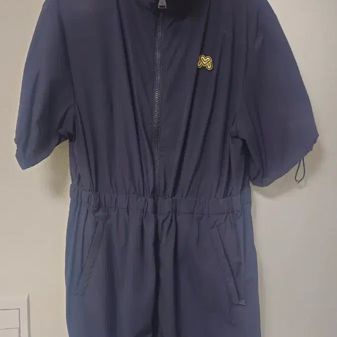 [BUNJANG] Martin Golf Woven Stretch Pleated Zip-Up Dress Navy / (미착용) 마틴골프 / 우븐스트레치 플리츠 집업 원피스 네이비