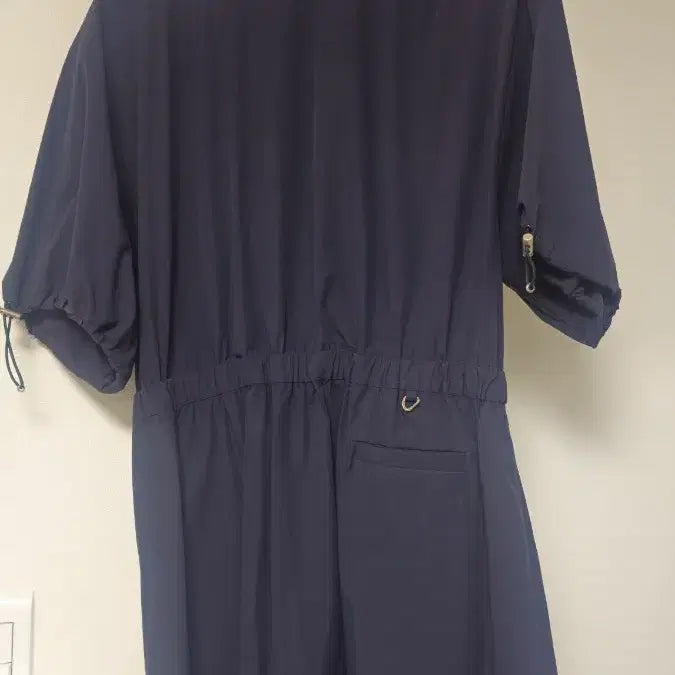 [BUNJANG] Martin Golf Woven Stretch Pleated Zip-Up Dress Navy / (미착용) 마틴골프 / 우븐스트레치 플리츠 집업 원피스 네이비